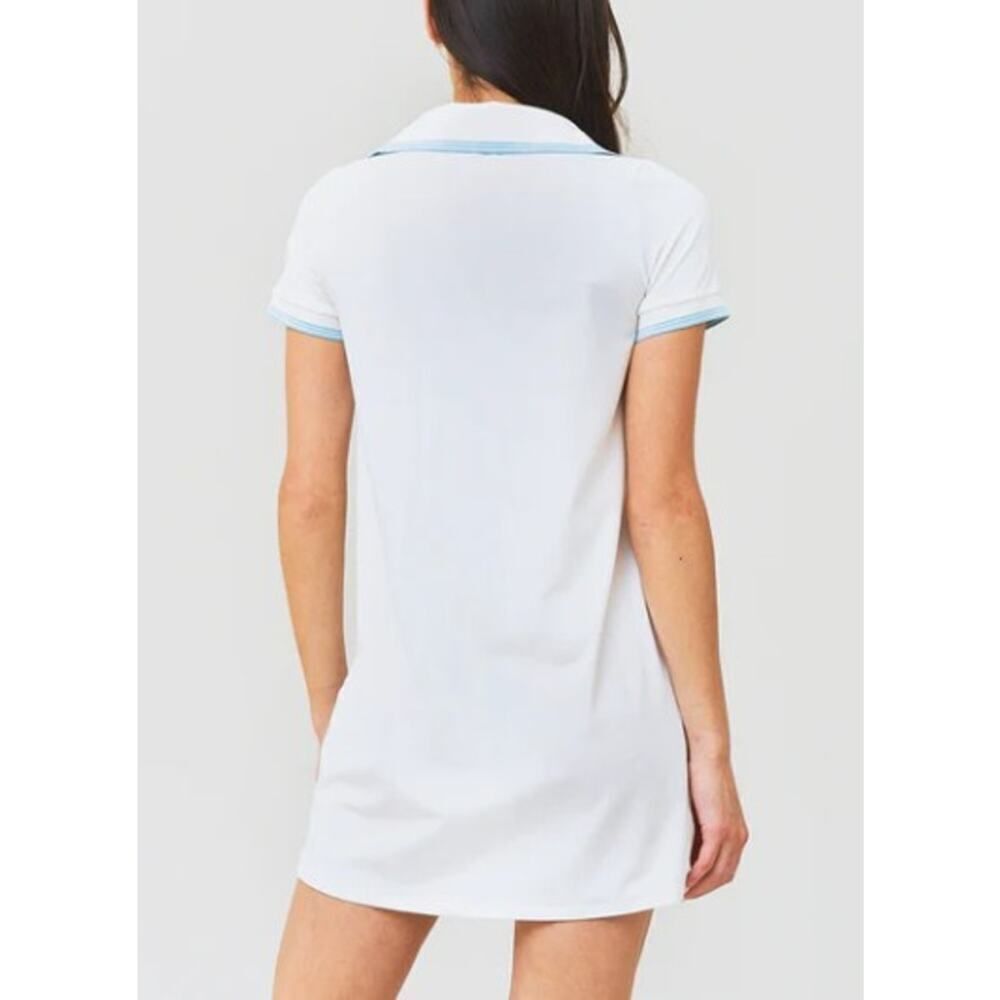 Addison Bay Easy Polo Dress in White Sz. S - Picture 2 of 7
